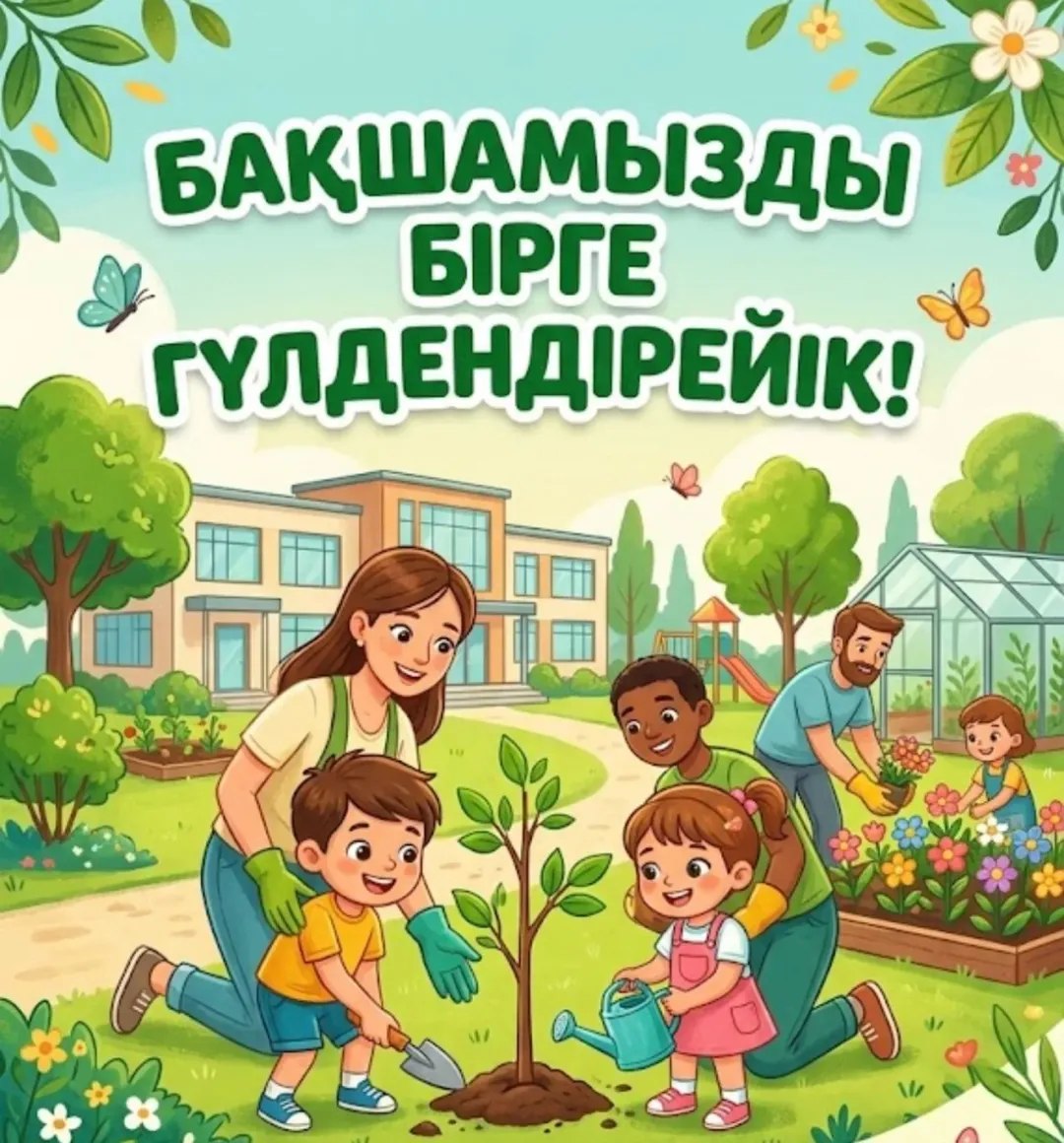 «Таза Қазақстан» жобасы аясында – балабақшаны бірге гүлдендірейік!